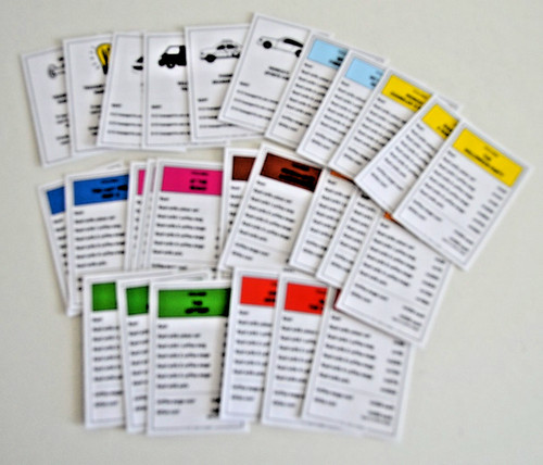 Monopoly title deed cards - title,