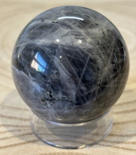 Polished labradorite crystal