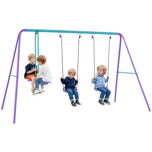 Outsunny metal swings set - outsunny,