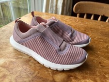 WOMENS LANDS' END PINK SLIP ON TRAINERS UK 5.5 COMFORT FLATS SHOES EU 38