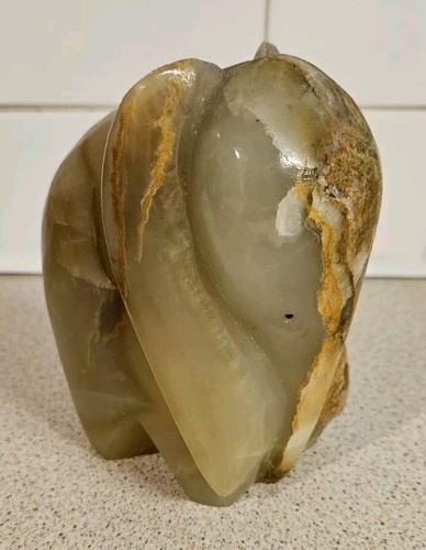 Large heavy onyx elephant - large,,