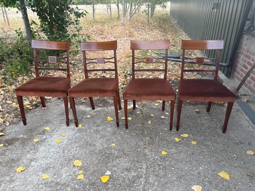 Brown wooden dining - x, 4