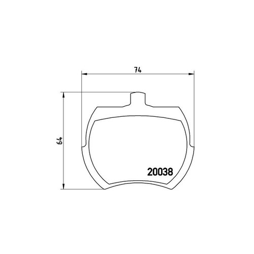 Brembo 002 brake pads - brembo, 52