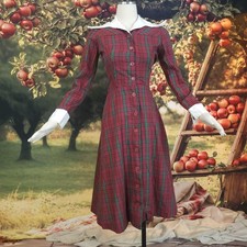 Vintage Red Burgundy Tartan