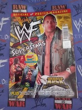 WWF WWE merlins Superstars Poster Magazine #7 The Rock Kane Summerslam 2001