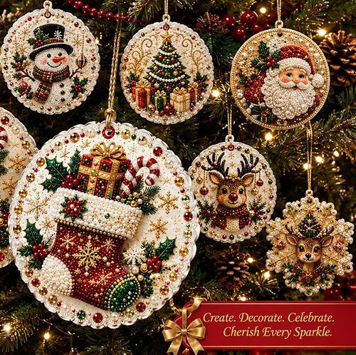 Diy christmas pearl diamond - diy,