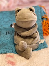 Jellycat Green Fergus Doll: 18cm Frog Plush With Tag + Dust Bag Christmas Gift