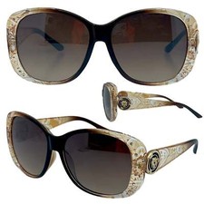 Designer kleo rhinestone sunglasses diamante ladies women large wrap UV400