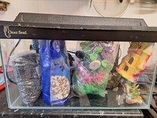 clear seal fish tank and full