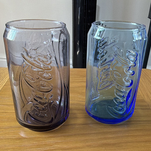 Coca cola embossed glass - coca-cola,