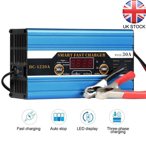 12v 30a lcd battery charger - 12v,
