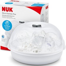 NUK Micro Express Plus Microwave Bottle Steriliser | Sterilises up to 4 Baby Bot