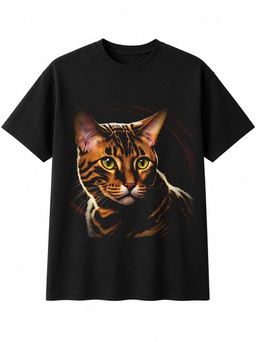 Anime bengal cat circle - cat,
