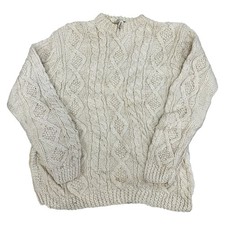 Vintage Wool Aran Hand Knit