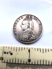 Victorian 1887 Half Crown Jubilee head Excellent Silver Coin.