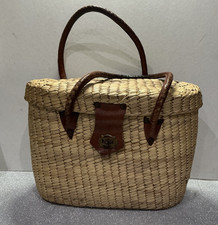 Vintage Straw And Leather