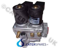 FISH & CHIP RANGE TWIN GAS SOLENOID VALVE 230V DOUBLE COIL 1/2" CONNECTION