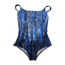 Anita Blue Snakeskin Print One Piece Swimsuit Swimming Costume