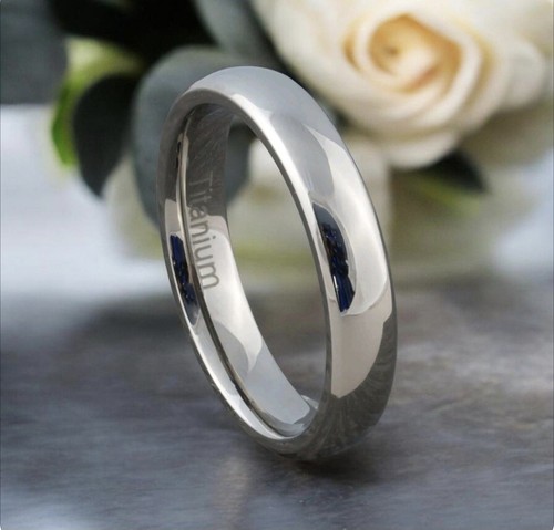 5mm titanium wedding ring - 5mm,