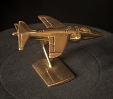 Vintage Brass Fighter Jet