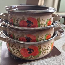 3 Vintage Saucepans