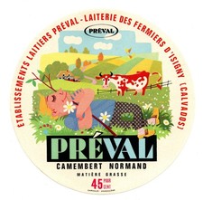 France - Vintage Cheese Label