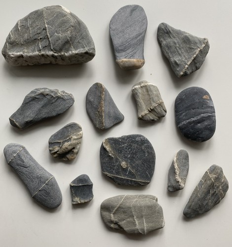 Flat beach pebbles sea - beach,