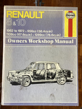 Renault 8 & 10 Models, from 1962 - 1972 Workshop Manual by Haynes