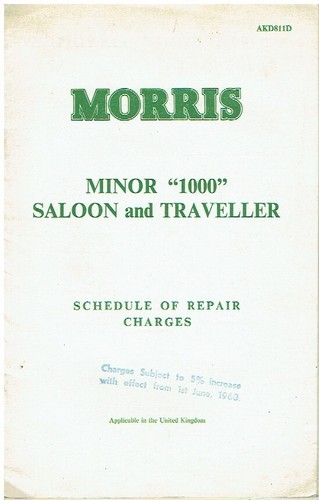 Morris minor 1000 saloon - minor,