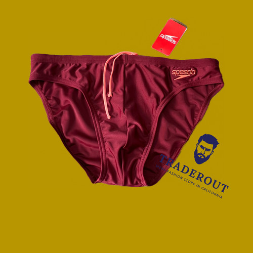 Speedo mens burgundy red solar - mens,