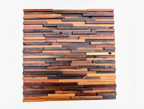 Wood wall tile - wall, 3d