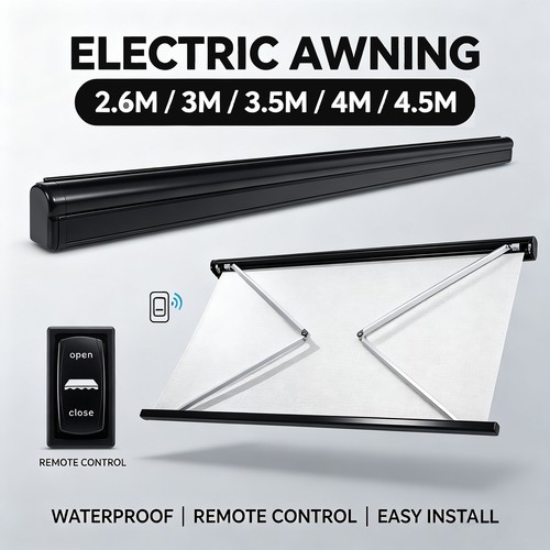 Electric awning wind - roll, out