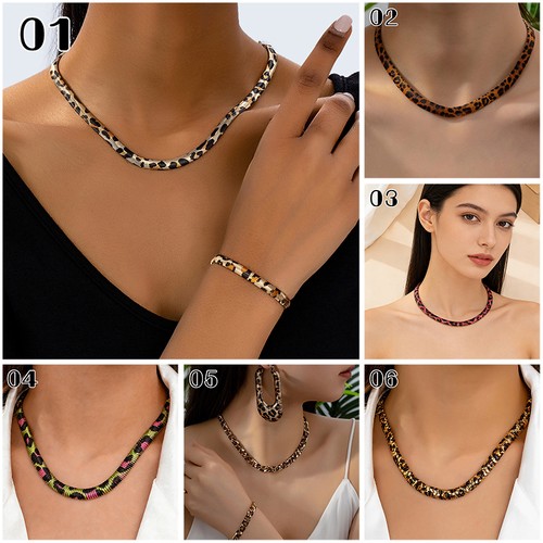 Leopard print snake chain - snake,
