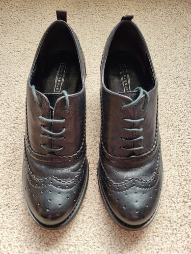 5th avenue black heeled brogue - 5th, avenue-black