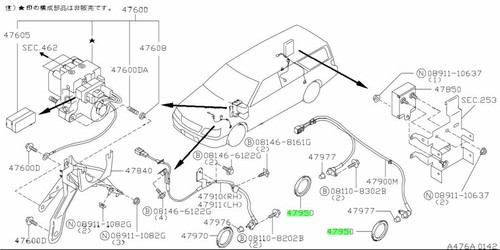 Rotor sensor antiskid rear - rotor-sensor,,