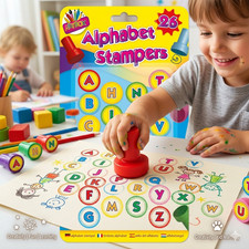 26Pcs Letter Stamps Alphabet