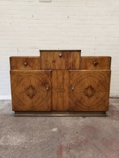 Antique Art Deco Burr Walnut