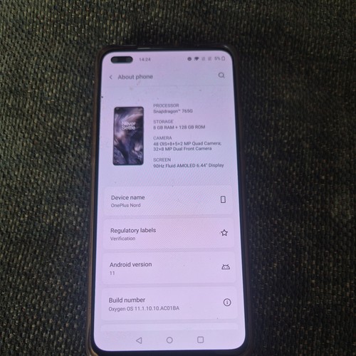 Oneplus nord 128gb - 128gb, gray