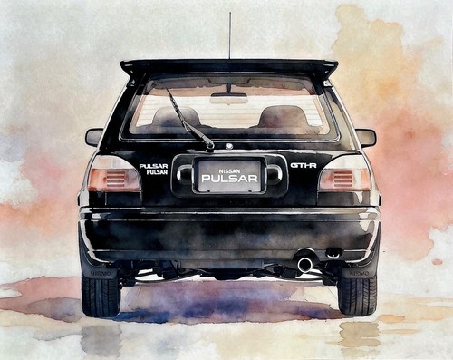 Nissan pulsar gti art print - pulsar,