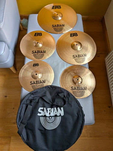 Sabian 5pc cymbal set - cymbal,