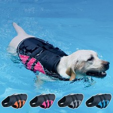 Adjustable Dog Life Jacket W/ Rescue Handle Sport Safety Rescue Vest Dog Clothes