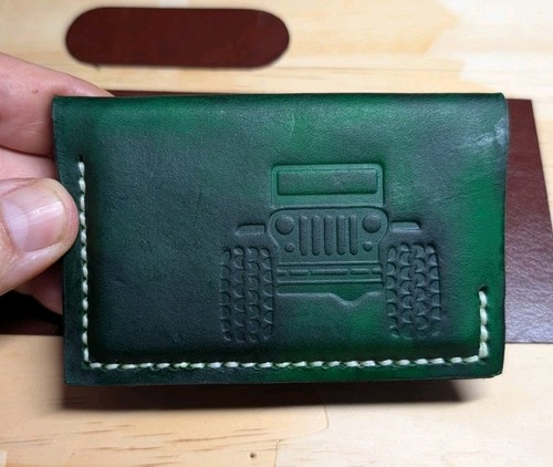 Jeep leather wallet - leather, cardholder