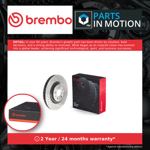 Brake discs pair vented - discs,