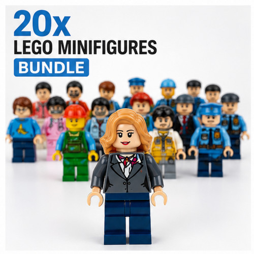 20x lego minifigures bundle - 20x,