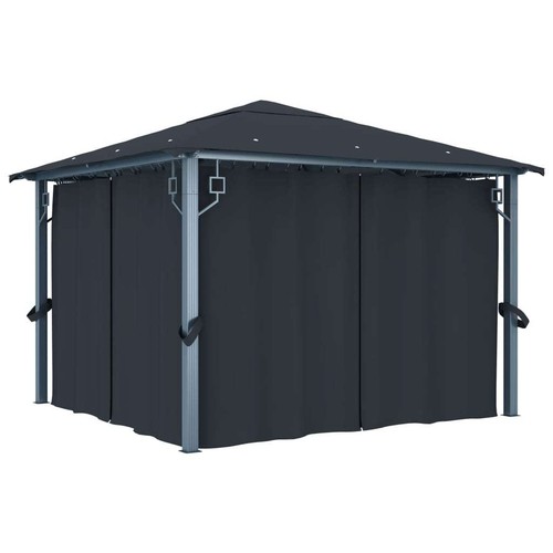 Gazebo with curtain - gazebo,