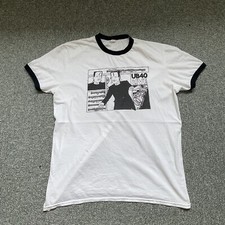 2017 UB40 Live Pop Band Music Tour Ringer T Shirt - Size Large