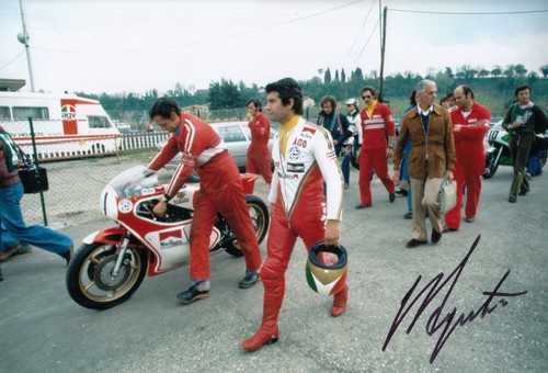 Giacomo agostini hand signed - agostini,