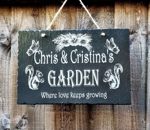 Personalised engraved slate - personalised,