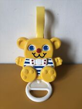 Vintage 1988 Matchbox Pull String Musical Teddy Bear Mobile Cot Toy Moving Arms
