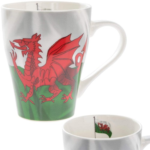 Welsh flag china mug - china,